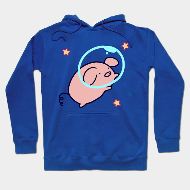 Space Pig Hoodie by saradaboru